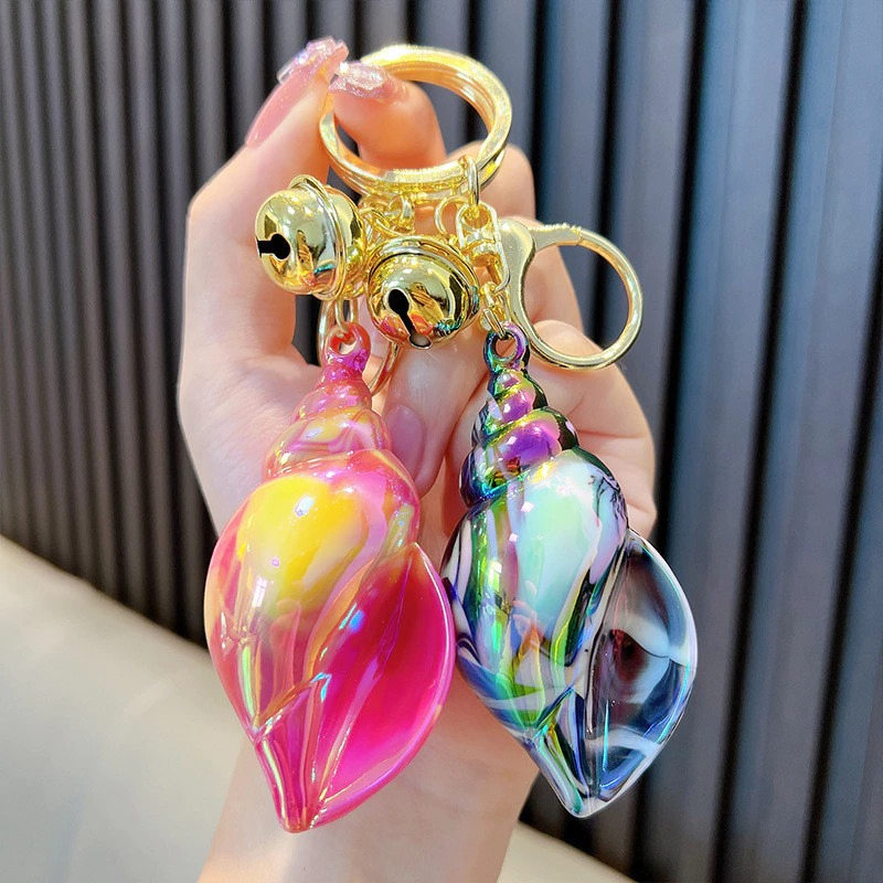Seashells Keychain With Bell 